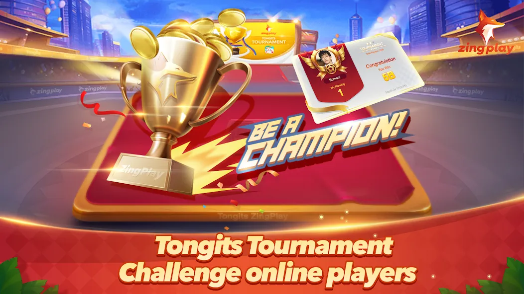 Скачать Tongits ZingPlay-Fun Challenge [MOD: безлимитные монеты и бонусы] — скриншот 1