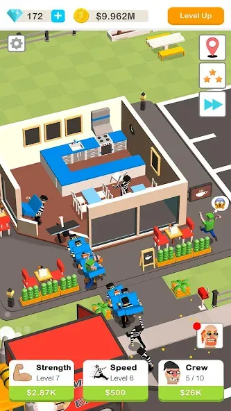Скачать Idle Robbery [MOD: безлимитные деньги и бесконечная энергия] на телефон — скриншот 1