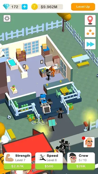 Скачать Idle Robbery [MOD: безлимитные деньги и бесконечная энергия] на телефон — скриншот 3