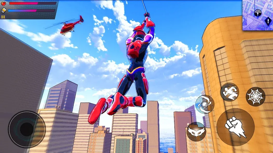 Spider Hero:Super City Hero [MOD: безлимитные деньги и суперсила] последняя версия — скриншот 1