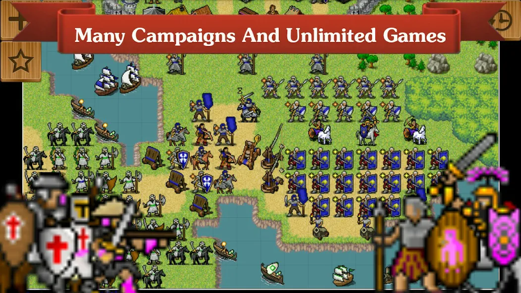 Age of Strategy [MOD: безлимитные ресурсы и открыты все уровни] на Андроид — скриншот 1