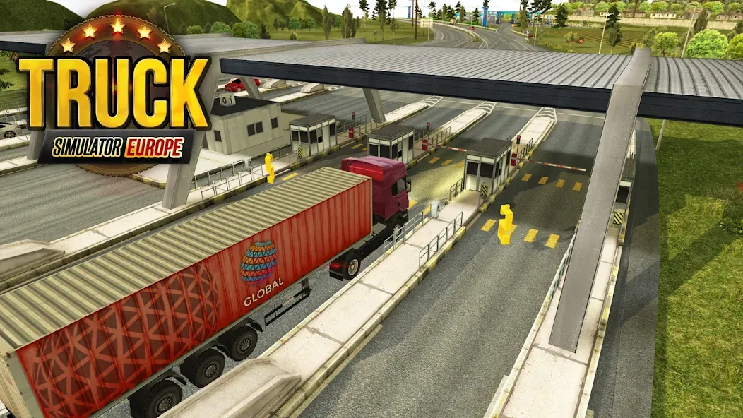 Взломанная Truck Simulator : Europe [MOD: безлимитные деньги и топливо] на Андроид — скриншот 1