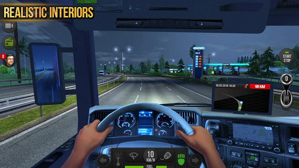 Взломанная Truck Simulator : Europe [MOD: безлимитные деньги и топливо] на Андроид — скриншот 4