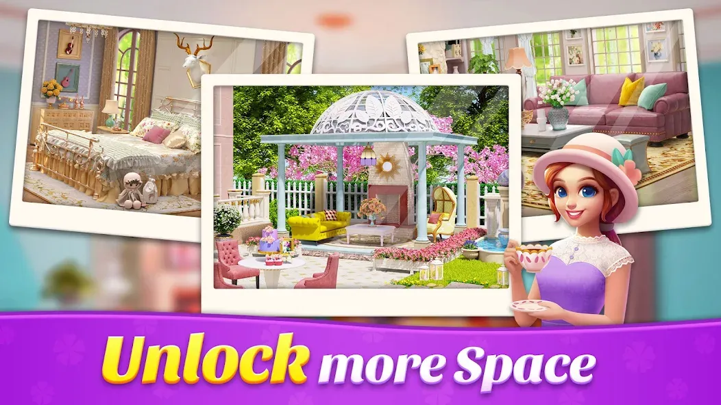 Взломанная Space Decor : Villa [MOD: безлимитные деньги и все предметы] на Андроид — скриншот 4