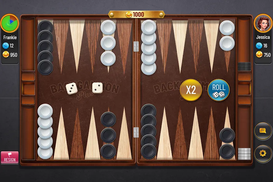 Скачать Backgammon Plus - Board Game [MOD: без рекламы и много монет] — скриншот 1