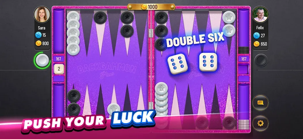 Скачать Backgammon Plus - Board Game [MOD: без рекламы и много монет] — скриншот 4