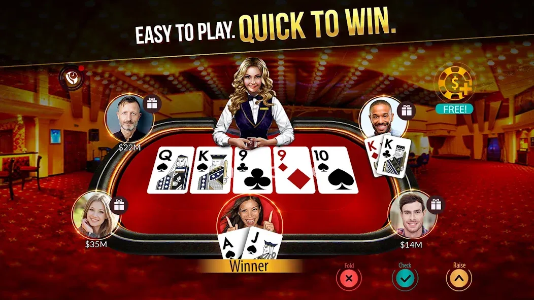 Zynga Poker ™ – Texas Holdem [MOD: безлимитные фишки и деньги] — Скачать бесплатно (APK) — скриншот 1