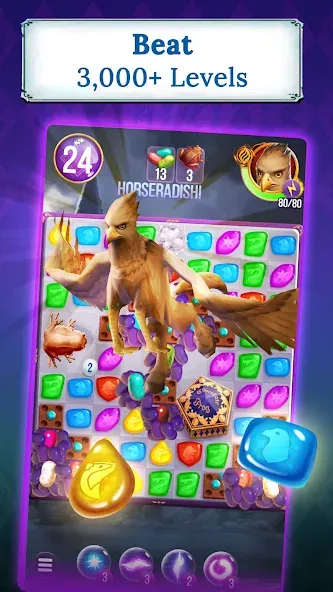 Скачать Harry Potter: Puzzles & Spells [MOD: безлимитные монеты и бустеры] на телефон — скриншот 2