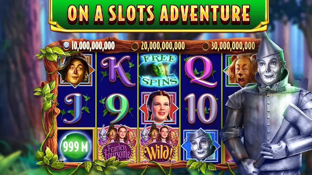 Скачать взлом Wizard of Oz Slots Games [MOD: безлимитные монеты и бесплатные вращения] — скриншот 3
