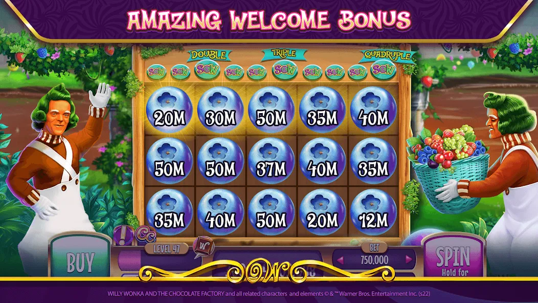 Скачать Willy Wonka Vegas Casino Slots [MOD: безлимитные монеты и бонусы] — скриншот 5