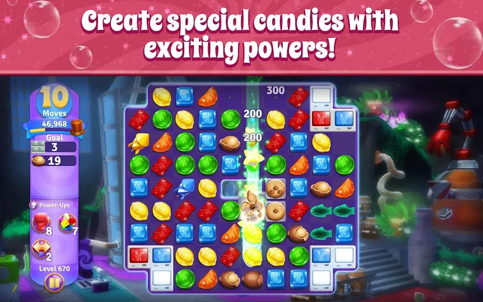 Wonka's World of Candy Match 3 [MOD: безлимитные жизни и монеты] (Бесплатно / APK) — скриншот 4