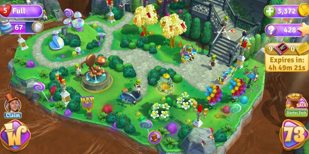 Wonka's World of Candy Match 3 [MOD: безлимитные жизни и монеты] (Бесплатно / APK) — скриншот 5
