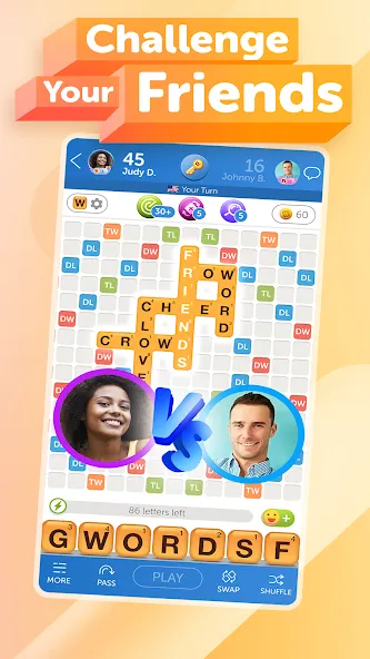 Words With Friends 2 Word Game [MOD: безлимитные подсказки и ходы] последняя версия — скриншот 2