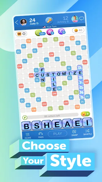 Words With Friends 2 Word Game [MOD: безлимитные подсказки и ходы] последняя версия — скриншот 5