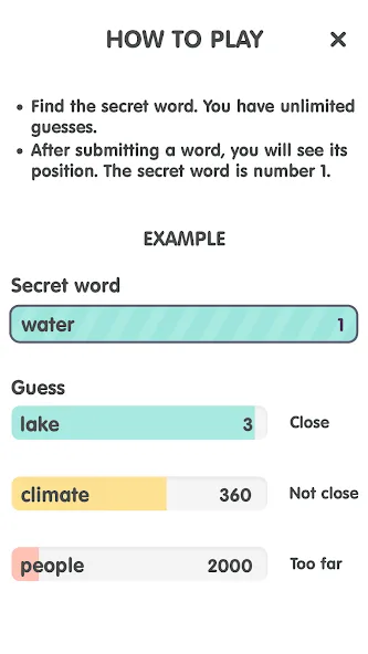Contexto: Popular Words Game [MOD: безлимитные подсказки и открыты все слова] последняя версия — скриншот 5