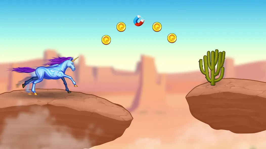 Скачать взлом Unicorn Dash: Magical Run [MOD: безлимитные монеты и ускорение бега] — скриншот 3