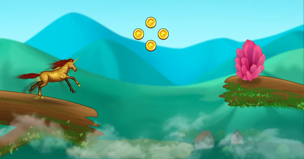 Скачать взлом Unicorn Dash: Magical Run [MOD: безлимитные монеты и ускорение бега] — скриншот 4