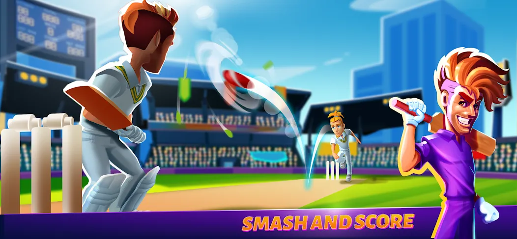 Скачать Hitwicket An Epic Cricket Game [MOD: безлимитные деньги и энергия] — скриншот 2