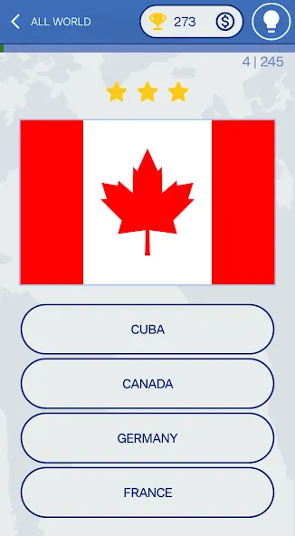 Скачать взлом The Flags of the World Quiz [MOD: открыты все флаги и уровни] — скриншот 3
