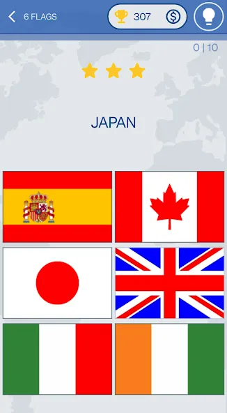 Скачать взлом The Flags of the World Quiz [MOD: открыты все флаги и уровни] — скриншот 5