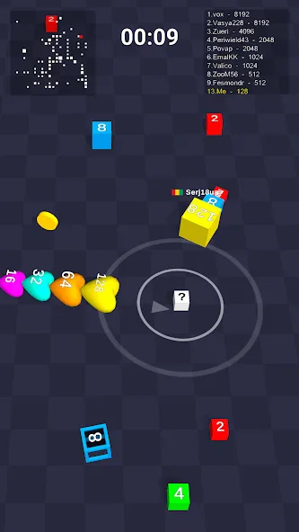 Взломанная Cube Arena 2048: Merge Numbers [MOD: безлимитные деньги и все бонусы] на Андроид — скриншот 4