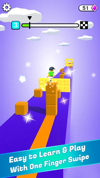 Block Surfer [MOD: безлимитные монеты и усиленная защита] на Андроид — скриншот 1