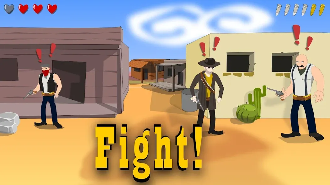 Взломанная El Gringo: Wild West Cowboy [MOD: безлимитные деньги и оружие] на Андроид — скриншот 1