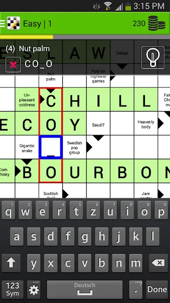 Скачать Crosswords [MOD: безлимитные подсказки и слова] на телефон — скриншот 1