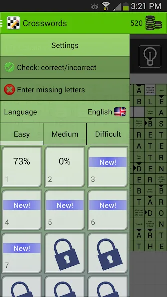 Скачать Crosswords [MOD: безлимитные подсказки и слова] на телефон — скриншот 5