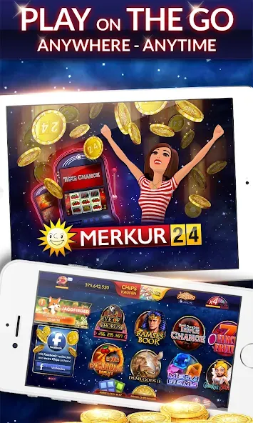 Скачать Merkur24 – Slots & Casino [MOD: безлимитные монеты и бонусы] — скриншот 4
