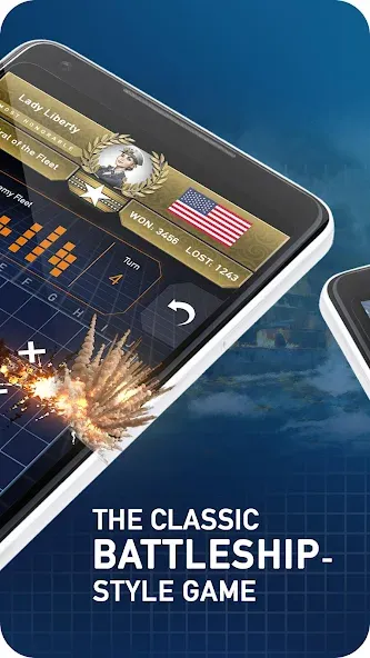 Скачать взлом Fleet Battle - Sea Battle [MOD: безлимитные деньги и усиленный флот] — скриншот 2