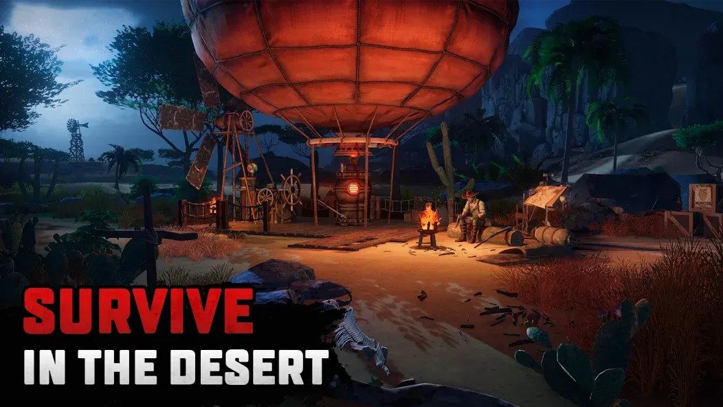 Скачать взлом Raft® Survival: Desert Nomad [MOD: безлимитные ресурсы и открыты локации] — скриншот 1