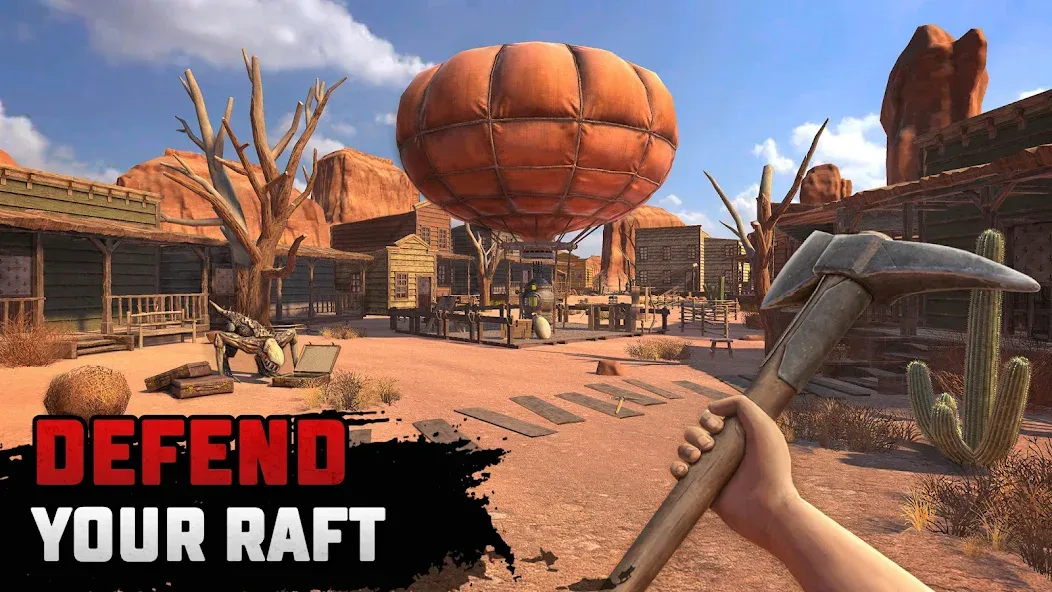 Скачать взлом Raft® Survival: Desert Nomad [MOD: безлимитные ресурсы и открыты локации] — скриншот 3