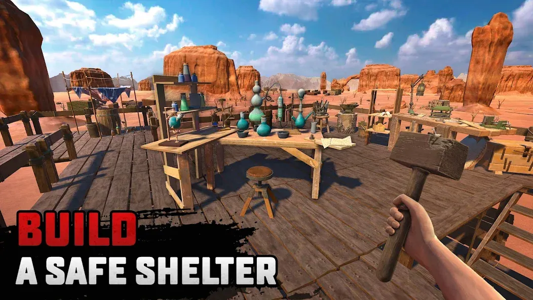 Скачать взлом Raft® Survival: Desert Nomad [MOD: безлимитные ресурсы и открыты локации] — скриншот 5
