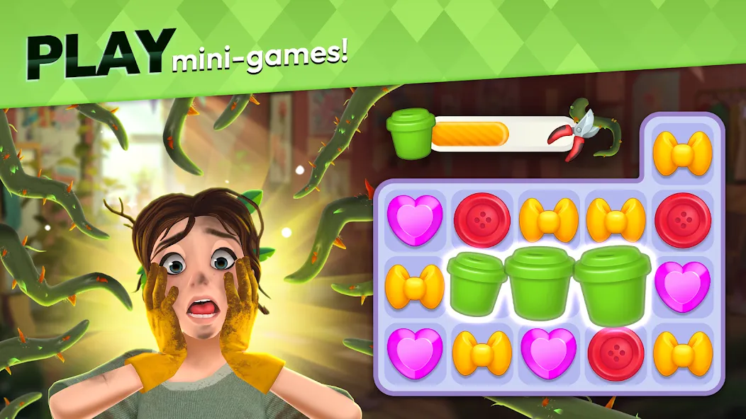 Скачать Makeover Match - Fashion Game [MOD: безлимитные монеты и энергия] на телефон — скриншот 3