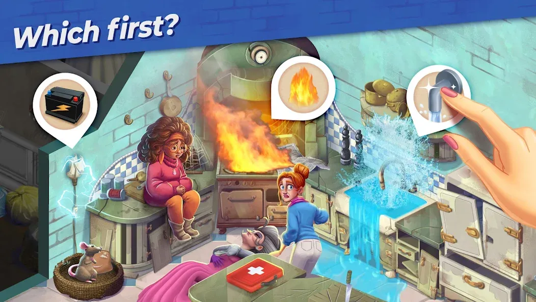 Скачать взлом Penny & Flo: Home Renovation [MOD: безлимитные деньги и энергия] — скриншот 2