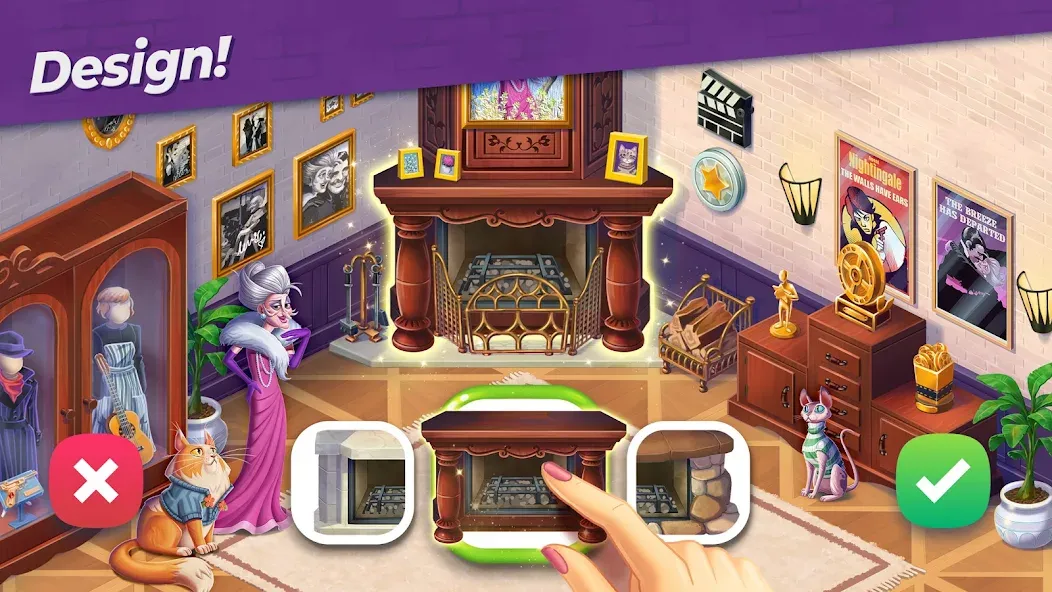 Скачать взлом Penny & Flo: Home Renovation [MOD: безлимитные деньги и энергия] — скриншот 4