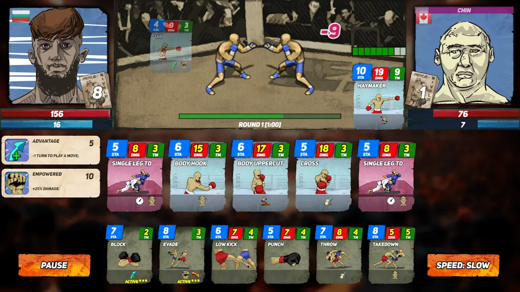 Скачать MMA Rivals [MOD: безлимитные деньги и урон] на телефон — скриншот 2