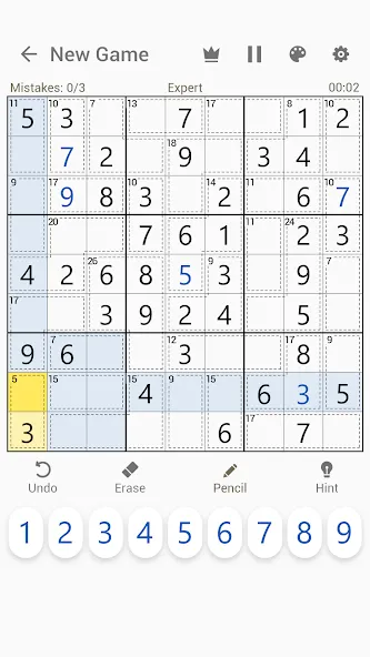 Взломанная Killer Sudoku - Sudoku Puzzles [MOD: подсказки и все уровни открыты] на Андроид — скриншот 4