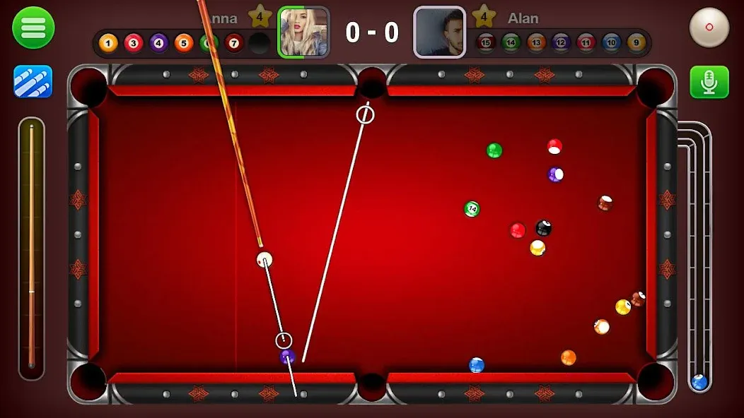 Взломанная 8 Ball Live - Billiards Games [MOD: безлимитные монеты и всё открыто] на Андроид — скриншот 1