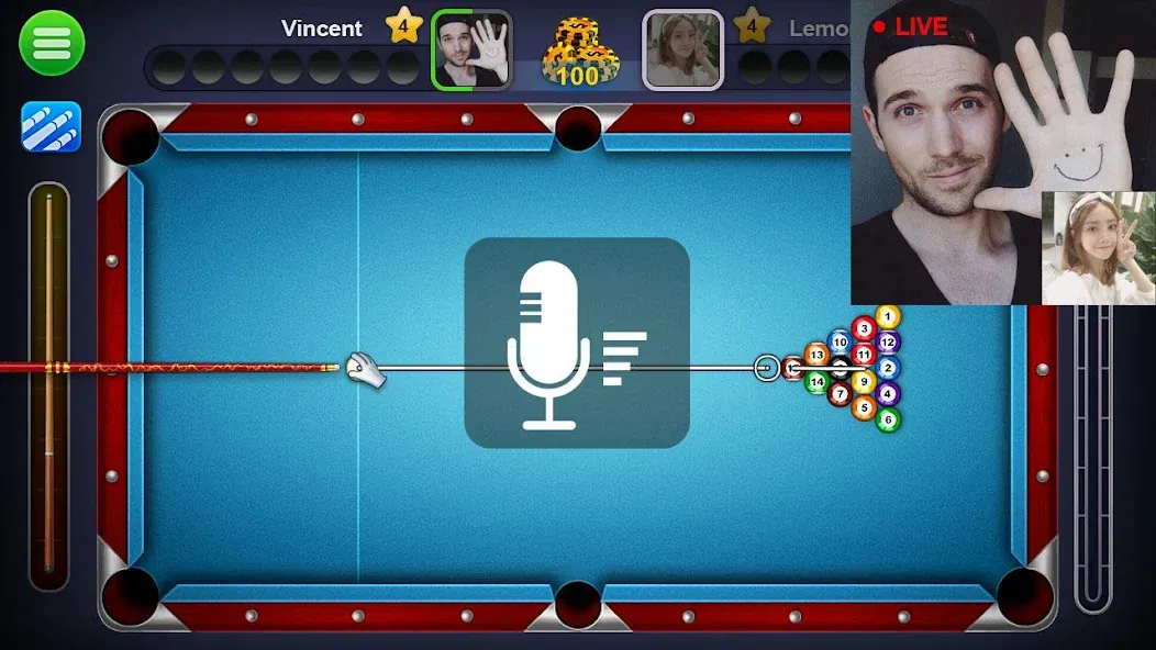 Взломанная 8 Ball Live - Billiards Games [MOD: безлимитные монеты и всё открыто] на Андроид — скриншот 5