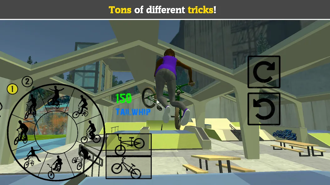 BMX FE3D 2 [MOD: безлимитные деньги и все трюки открыты] на Андроид — скриншот 3