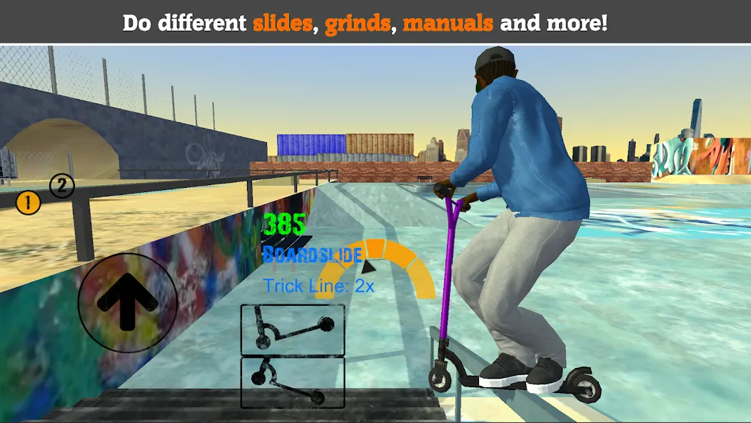 Скачать Scooter FE3D 2 [MOD: безлимитные деньги и все скутеры открыты] — скриншот 1