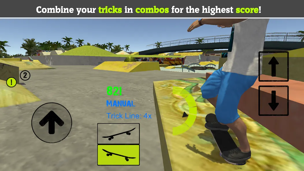 Skateboard FE3D 2 [MOD: безлимитные деньги и все трюки открыты] — Скачать бесплатно (APK) — скриншот 4
