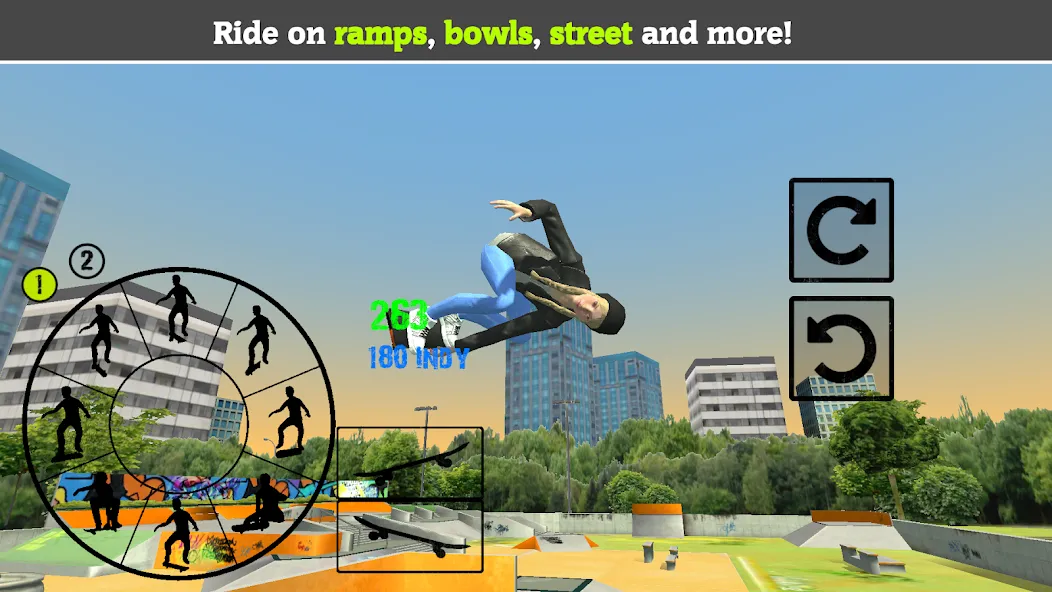 Skateboard FE3D 2 [MOD: безлимитные деньги и все трюки открыты] — Скачать бесплатно (APK) — скриншот 5