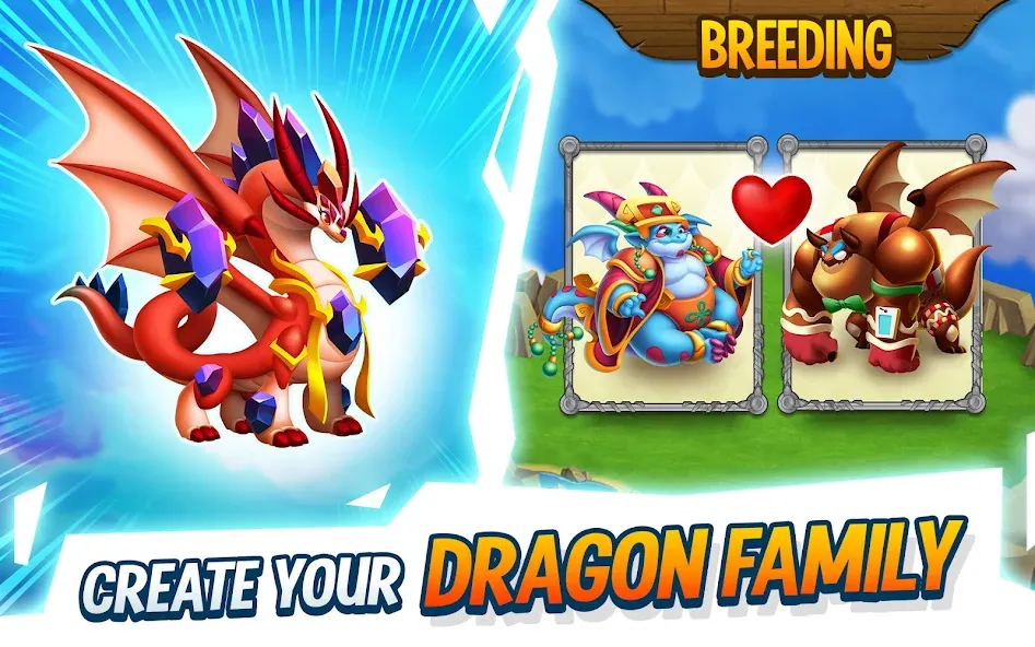 Dragon City: Mobile Adventure [MOD: безлимитные деньги и драконы] на Андроид — скриншот 5
