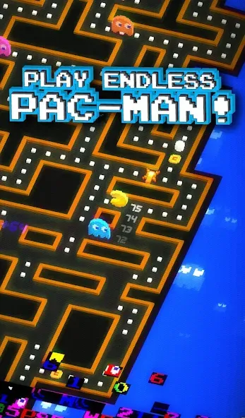 PAC-MAN 256 - Endless Maze [MOD: безлимитные жизни и усилители] — Скачать бесплатно (APK) — скриншот 1