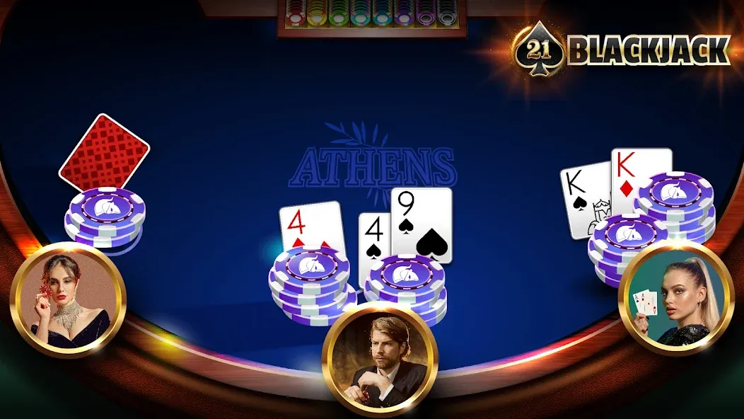 BlackJack 21 - Online Casino [MOD: безлимитные фишки и бонусы] — Скачать бесплатно (APK) — скриншот 1