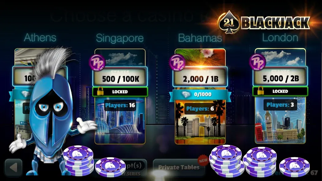BlackJack 21 - Online Casino [MOD: безлимитные фишки и бонусы] — Скачать бесплатно (APK) — скриншот 2