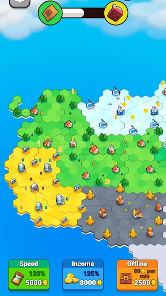 Скачать взлом Factory World: Connect Map [MOD: безлимитные деньги и ресурсы] — скриншот 1